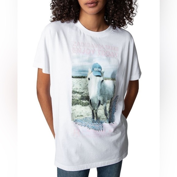 Zadig & Voltaire
Tom Horse Graphic Print Tee. Size XS-S. New $148 sold out - Picture 1 of 7